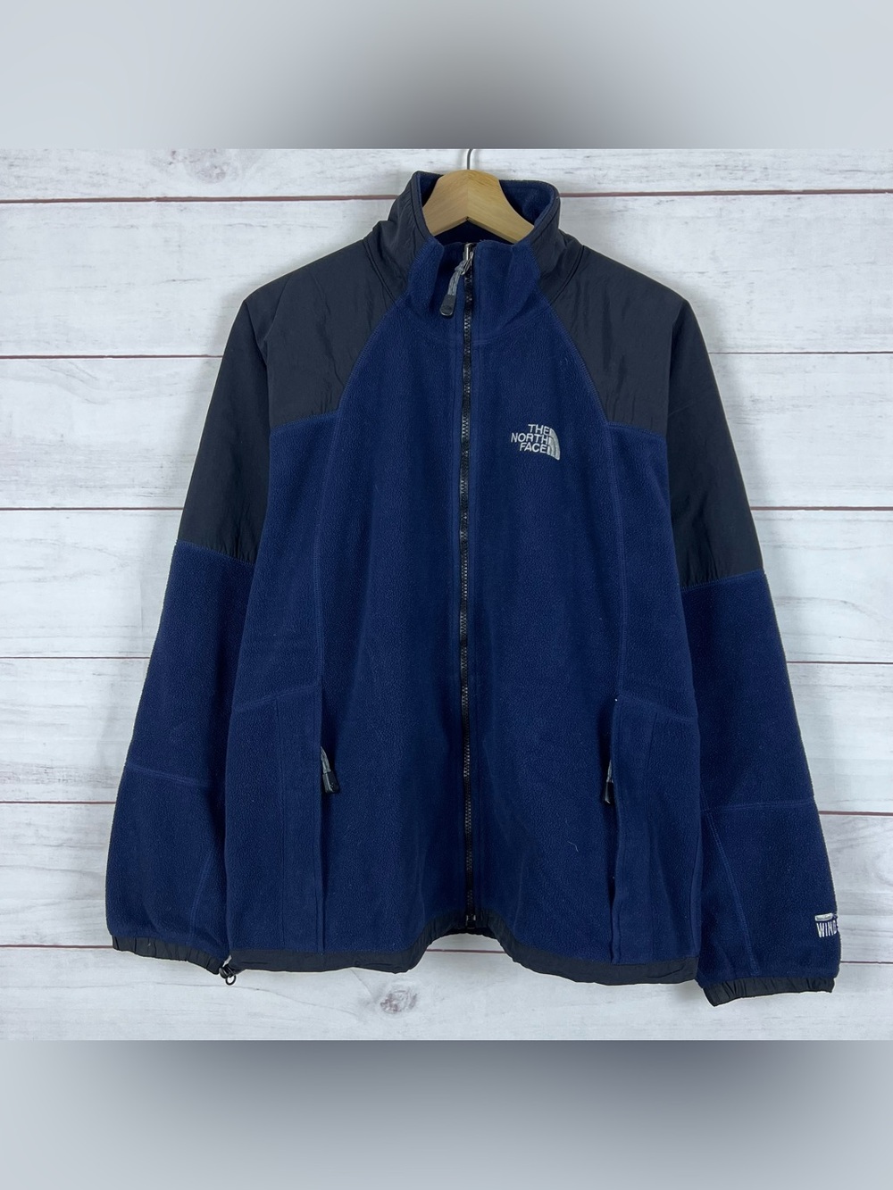 Vintage The North Face Gore Windstopper Jacket Size Medium Goretex Blue Mens